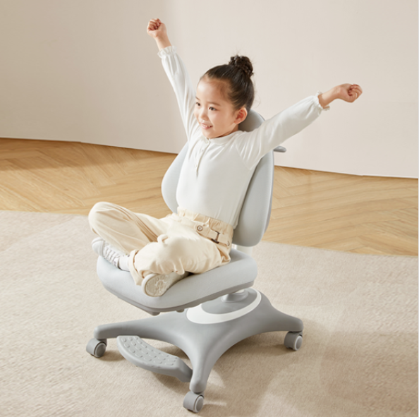 V7 Kids Desk Chair Ergonomic Design with Footrest, Height Adjustable Seat, Comfortable Study Chair for Student and Children