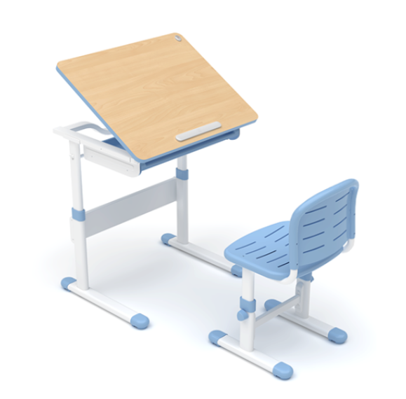 Height Adjustable Art Desk Chair for children,Tilting Desktop Drawing Desk and Chair Set