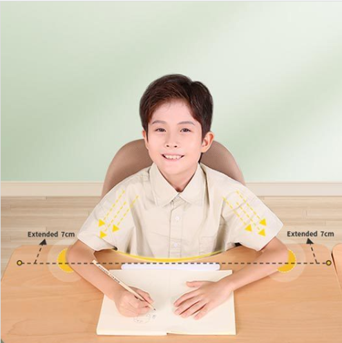 M7 228 Children Learning Desk with Extrage LargeBookshelf,Study Desk Chair Furniture in Home