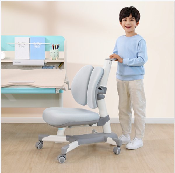 A1-2 Kids Desk Chair with Auto Brake Casters,Adjustable Height and Seat Depth, study Chair withLumbar support